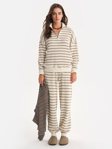 Organic Waffle Collared Half-Zip Sweatshirt