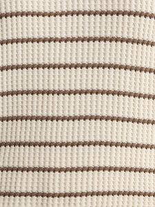 Organic Waffle Collared Half-Zip Sweatshirt