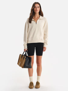 Organic Fleece Quarter Zip Sweatshirt