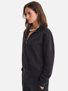 Organic Fleece Quarter Zip Sweatshirt