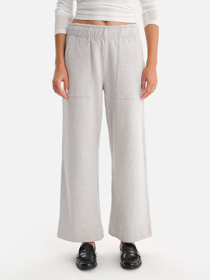 Organic Fleece Wide Leg Pant