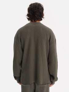 Men's Organic Waffle Crew