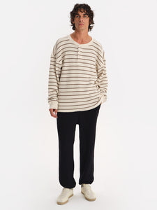 Men's Organic Waffle Henley