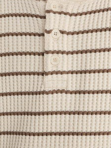 Men's Organic Waffle Henley