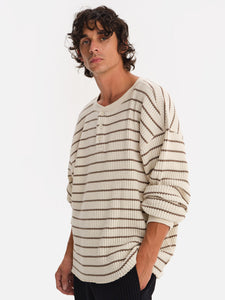Men's Organic Waffle Henley