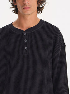 Men's Organic Waffle Henley