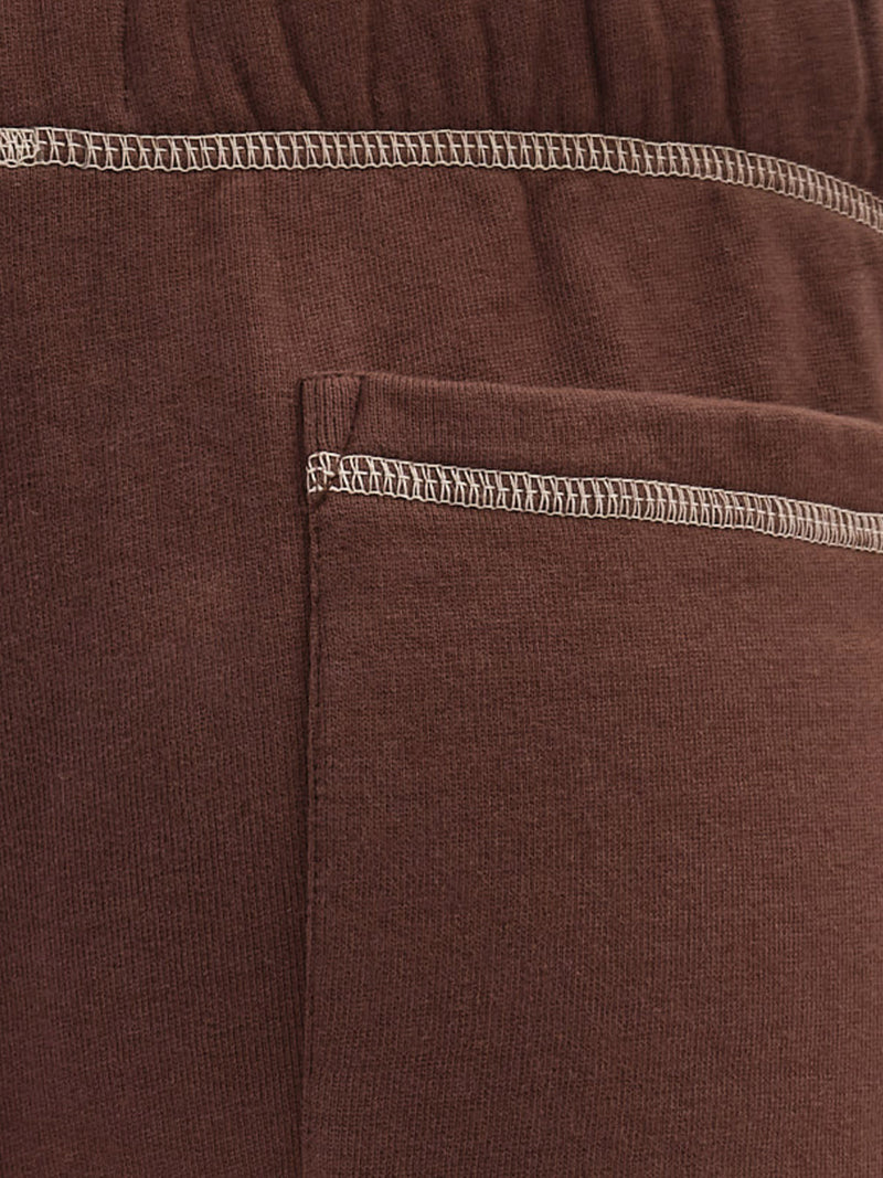 Organic Fleece Contrast Straight Leg Sweatpant