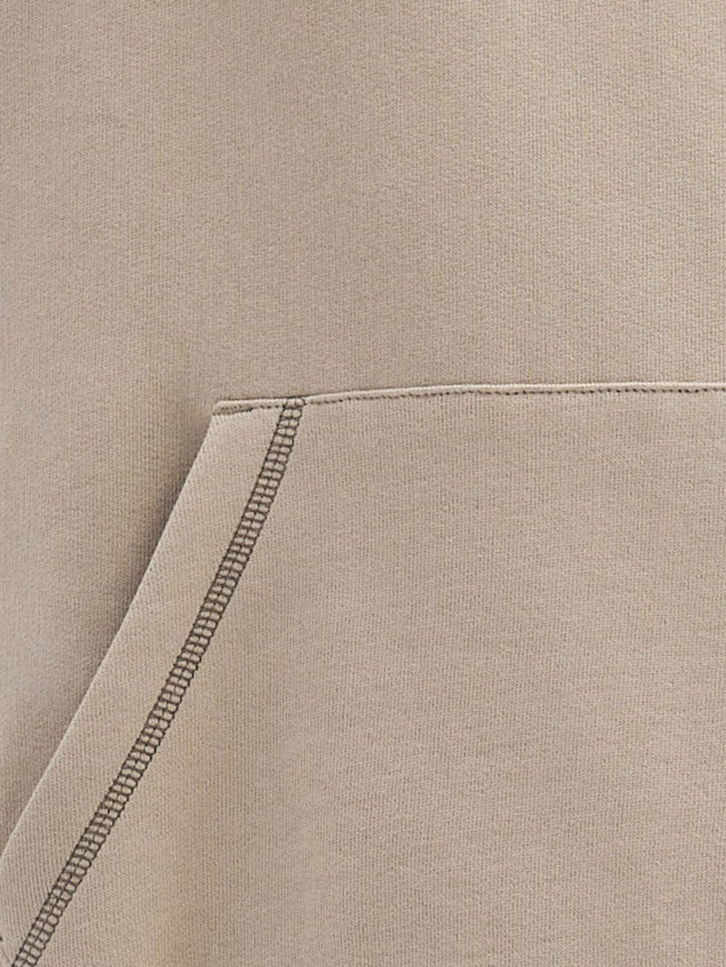 Organic Fleece Contrast Hoodie