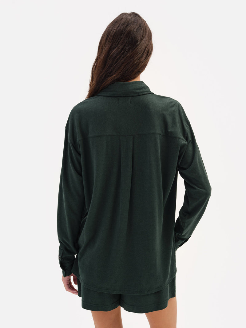 Tencel Sleep Button Down