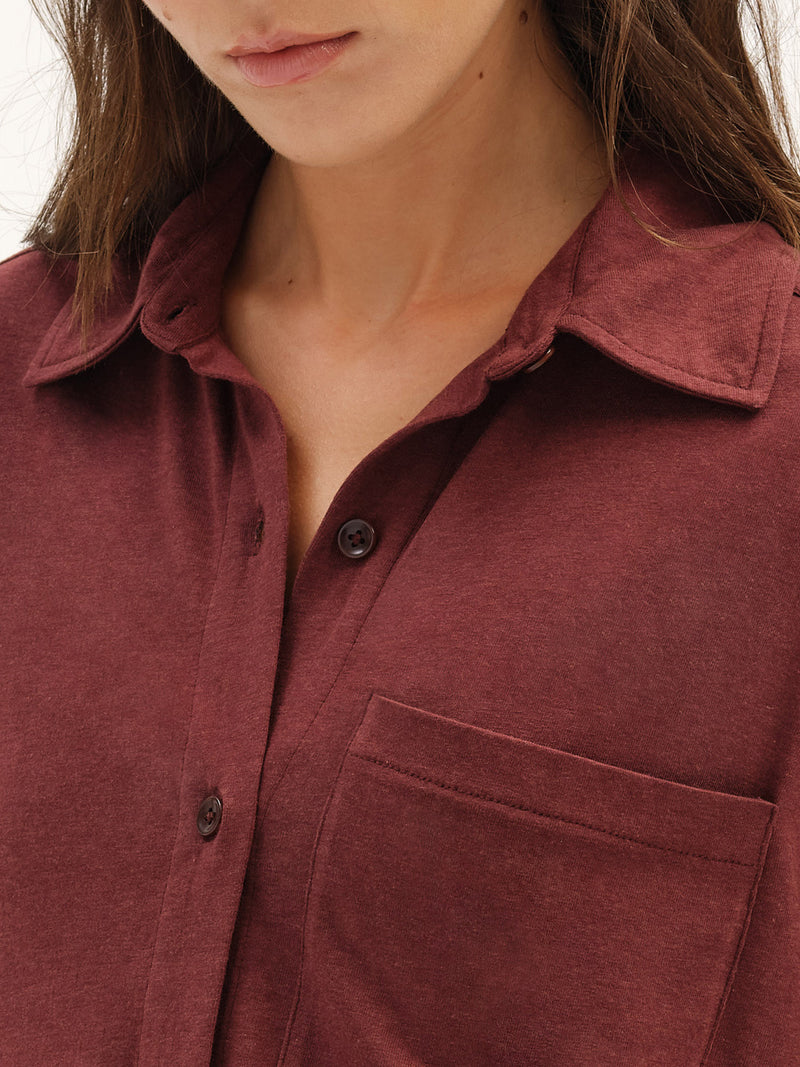 Tencel Sleep Button Down