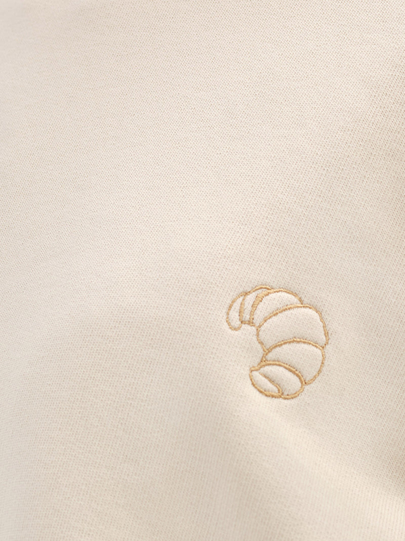 Organic Fleece Embroidered Boyfriend Sweatshirt