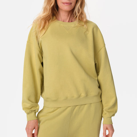The North Face - Sweat ras de cou décontracté en tissu éponge - Beige The North Face - Sweat ras de cou décontracté en tissu éponge - Beige