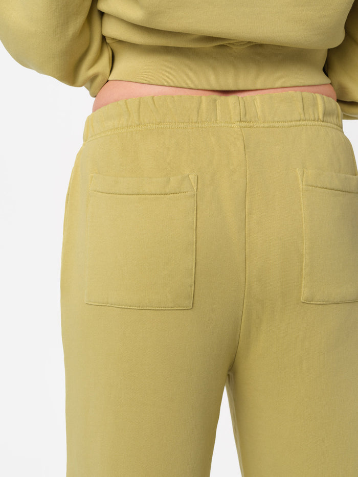Organic Fleece Straight Leg Sweatpant-Sweatpants-MATE the Label-LEEK-XS-MATE the Label
