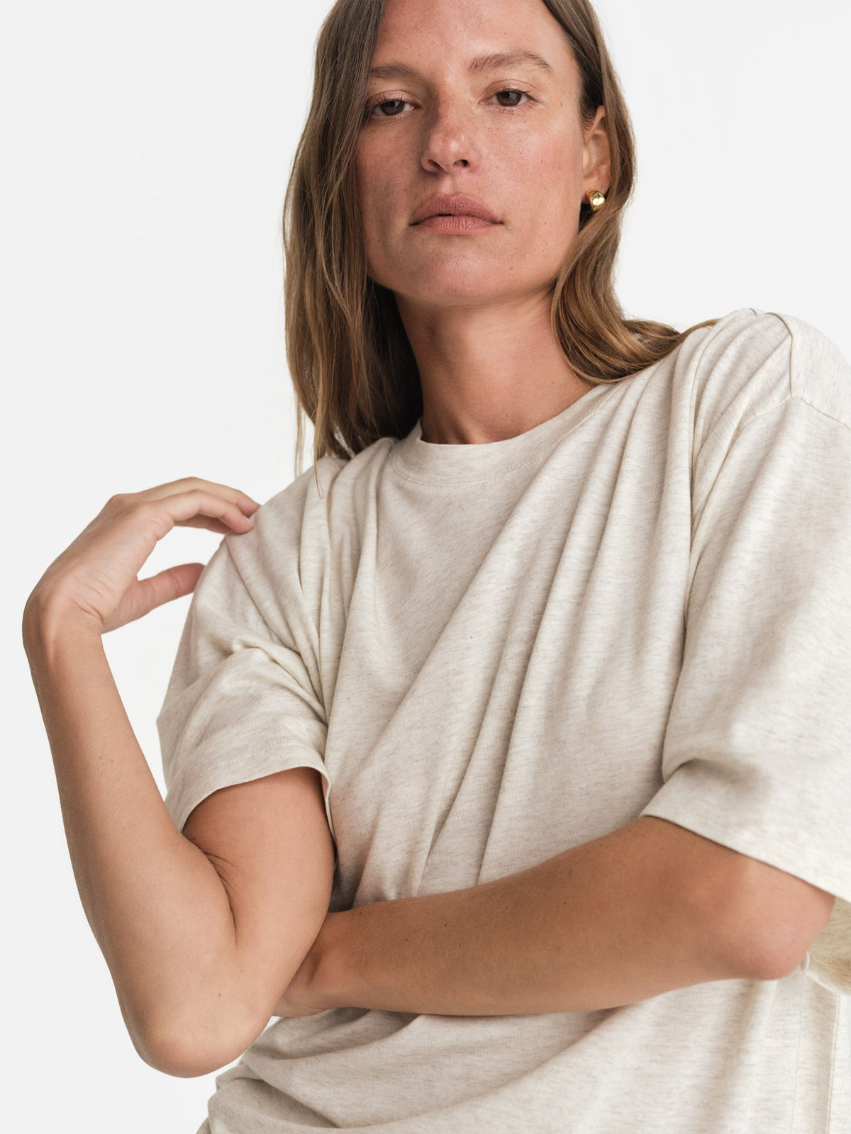 Tencel Sleep Oversized Tee-Sleep-MATE the Label-HEATHER OAT-XS-MATE the Label