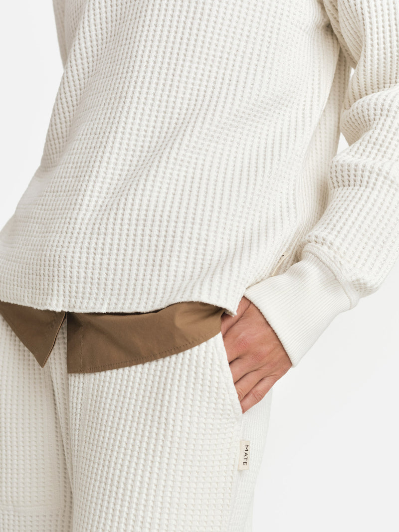 Organic Waffle Crew Top