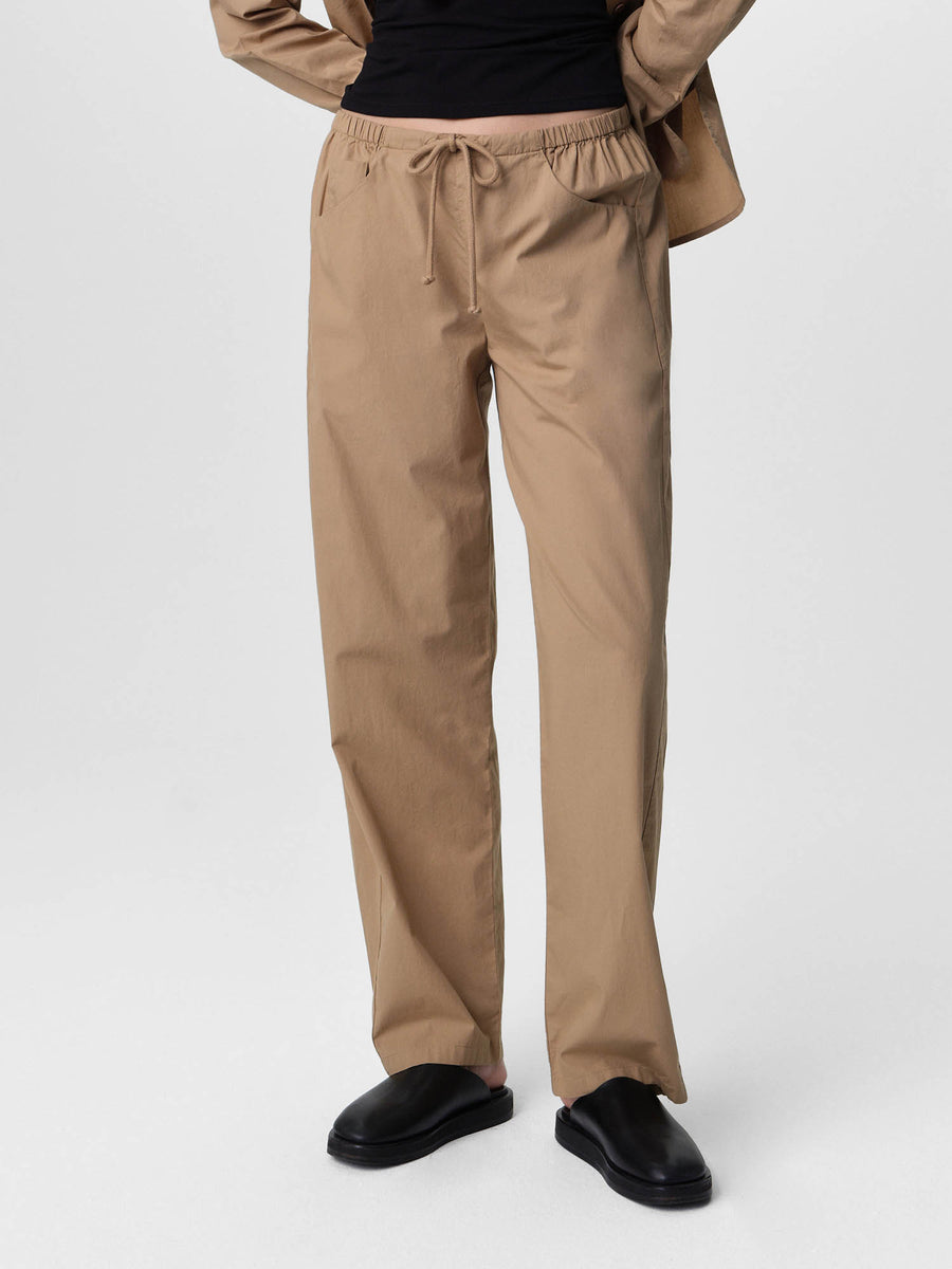 Organic Poplin Essential Pant-Pant-MATE the Label-KELP-XS-MATE the Label