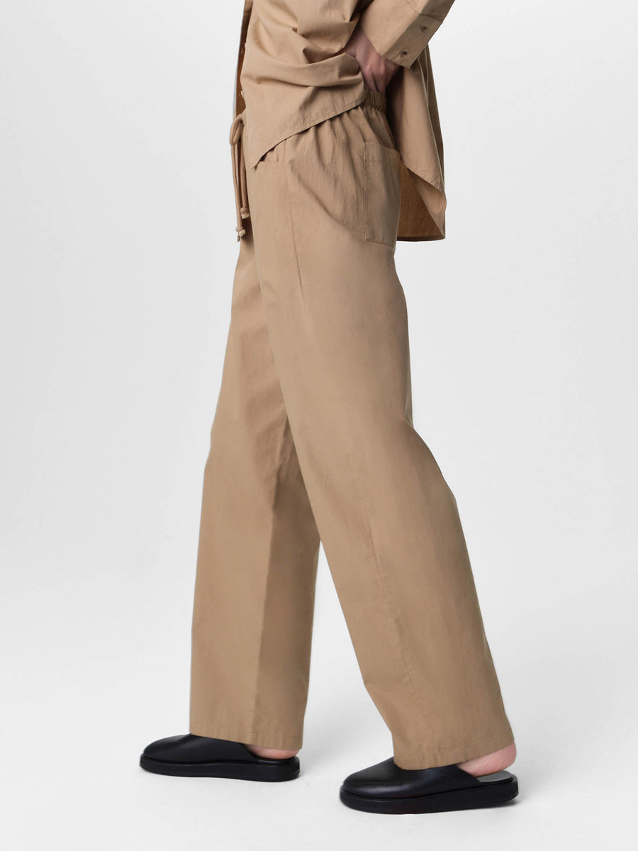 Organic Poplin Essential Pant-Pant-MATE the Label-KELP-XS-MATE the Label