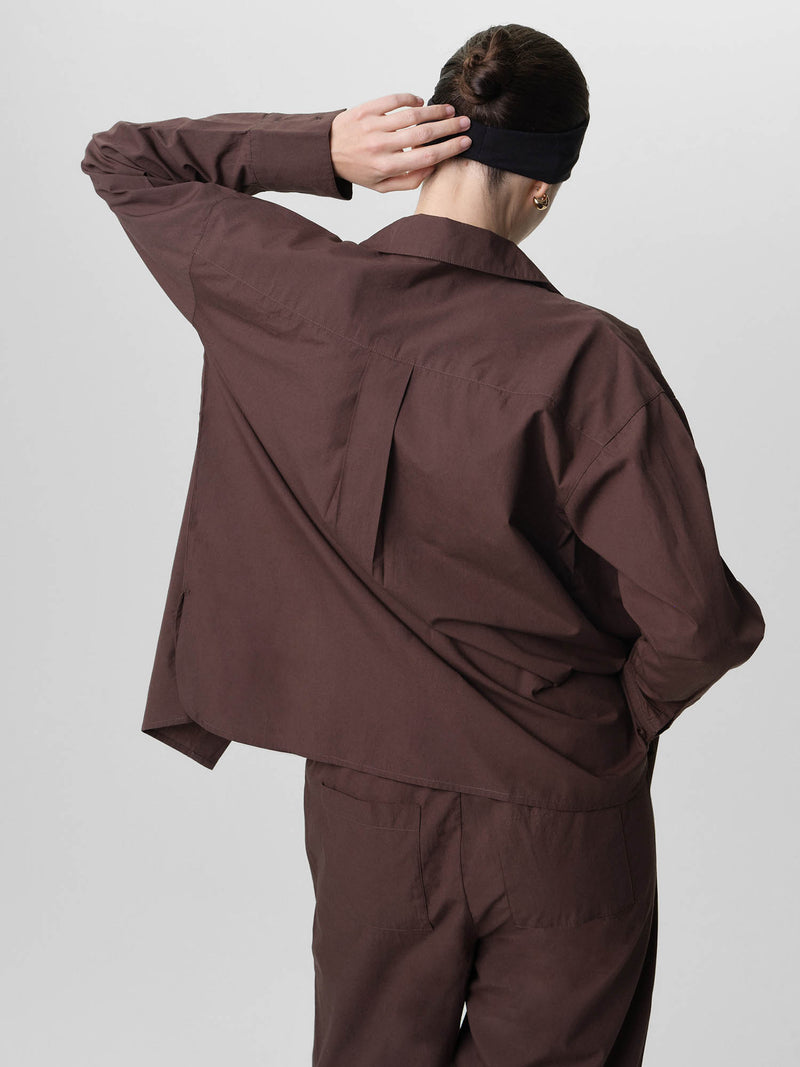 Organic Poplin Long Sleeve Button Down