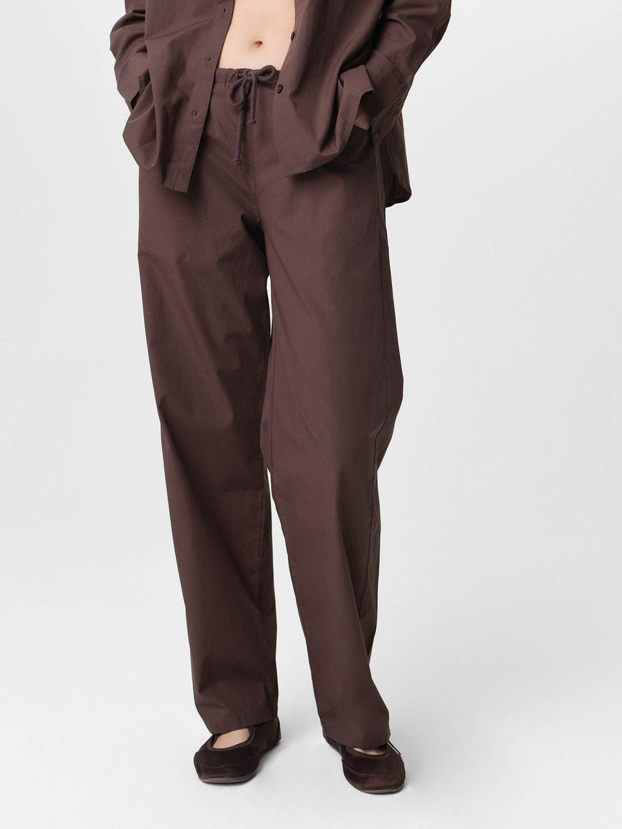 Organic Poplin Essential Pant-Pant-MATE the Label-Java-XS-MATE the Label