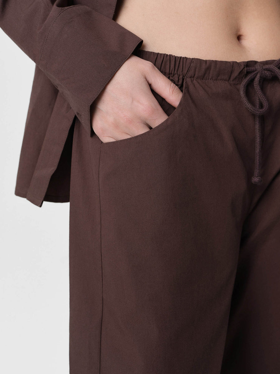 Organic Poplin Essential Pant-Pant-MATE the Label-Java-XS-MATE the Label