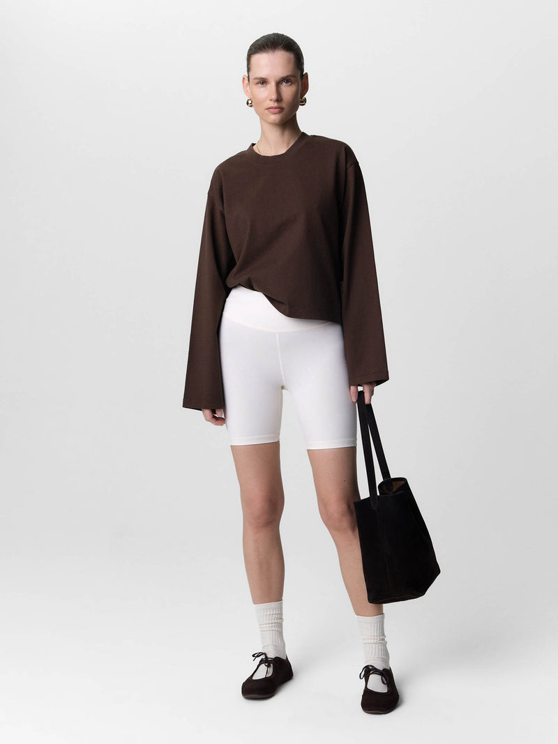 Organic Structured Cotton Long Sleeve Tee