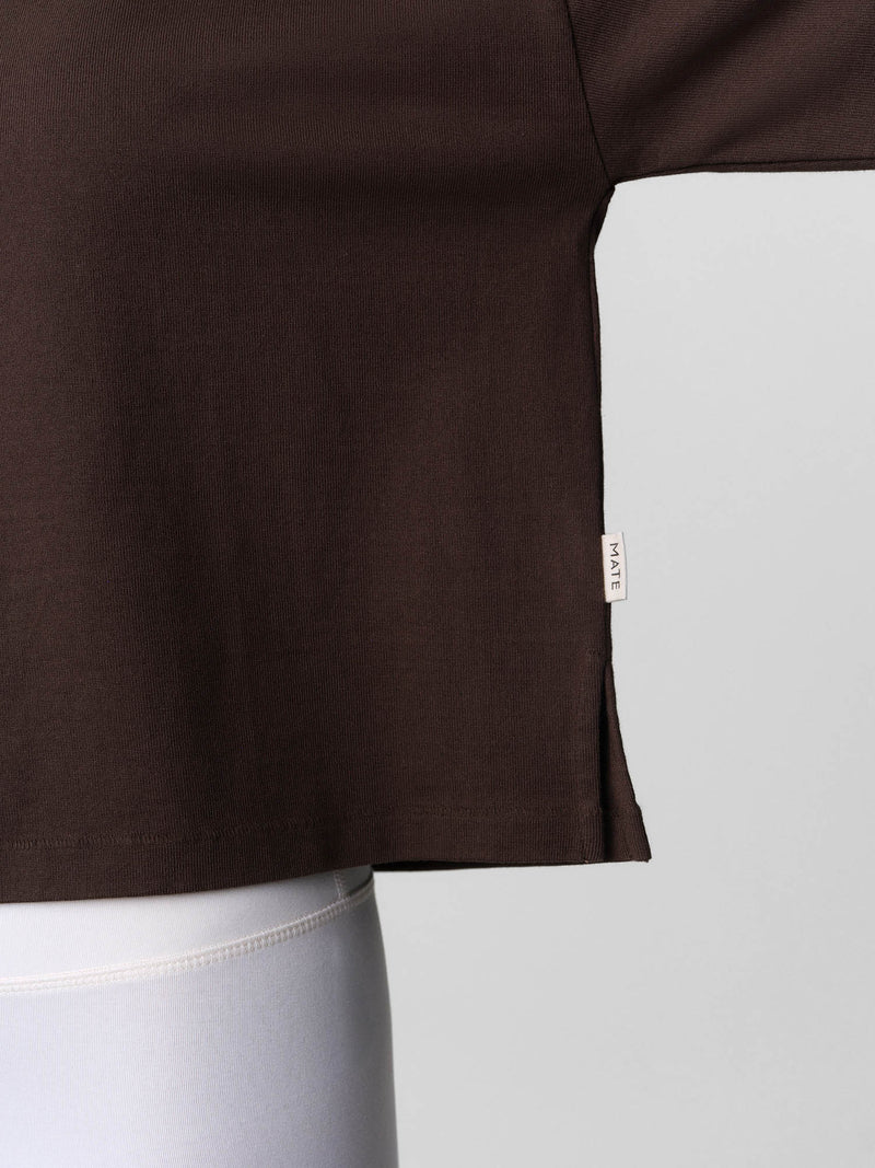 Organic Structured Cotton Long Sleeve Tee