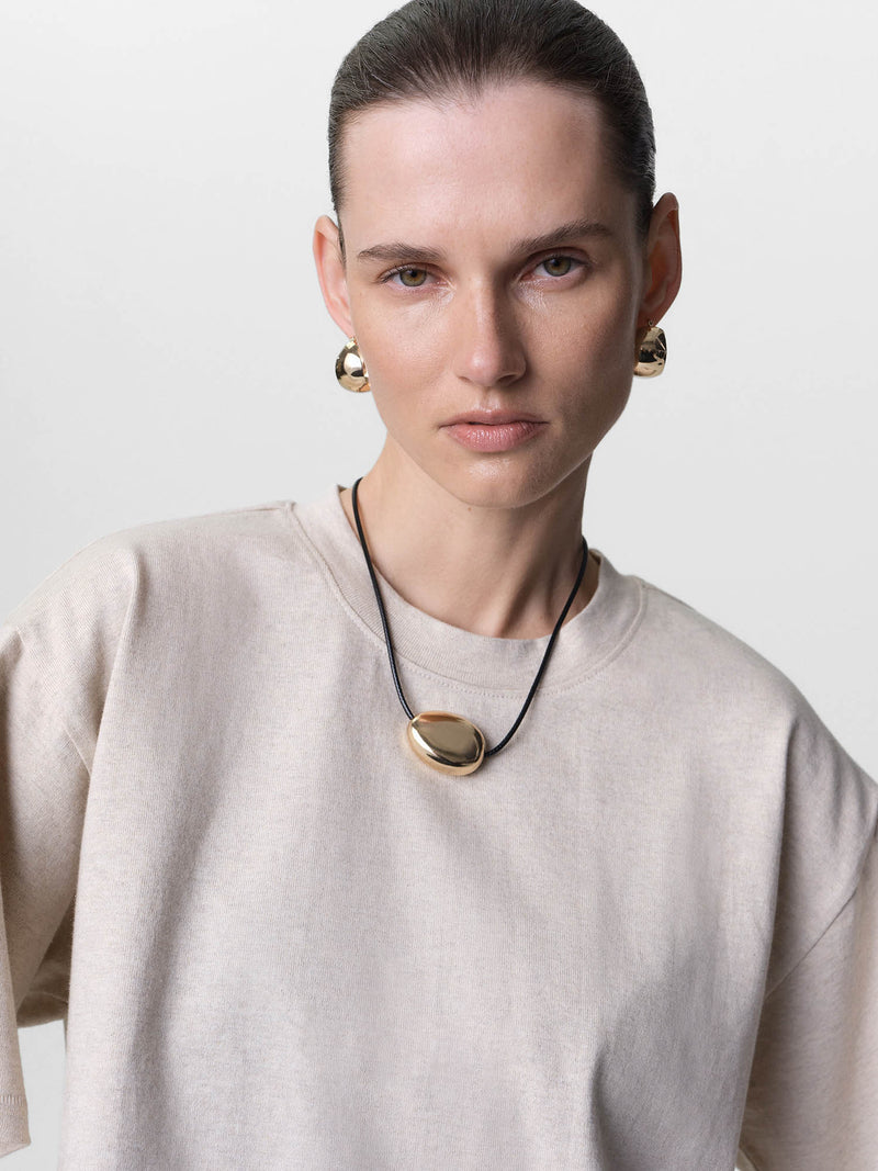 Organic Structured Cotton Cropped Tee