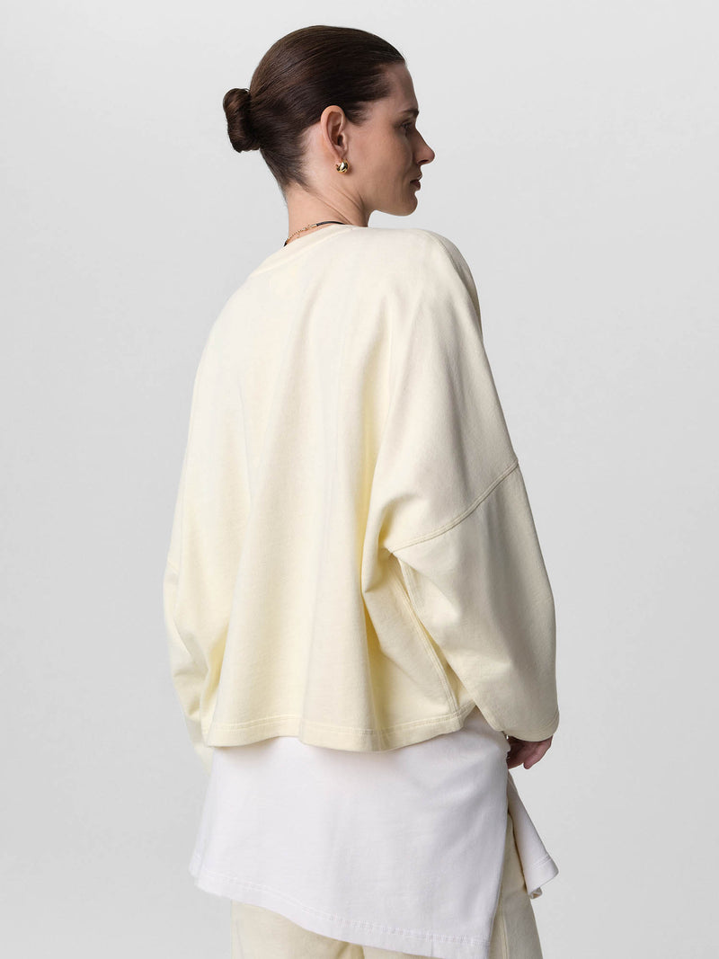 Organic Lightweight Terry Oversized Sweatshirt