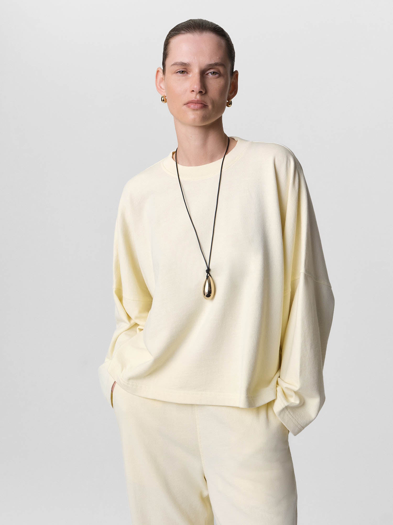 Baserange / OMATO SWEATSHIRT新品未使用タグ付き Organic Lightweight Terry Oversized Sweatshirt – MATE the Label
