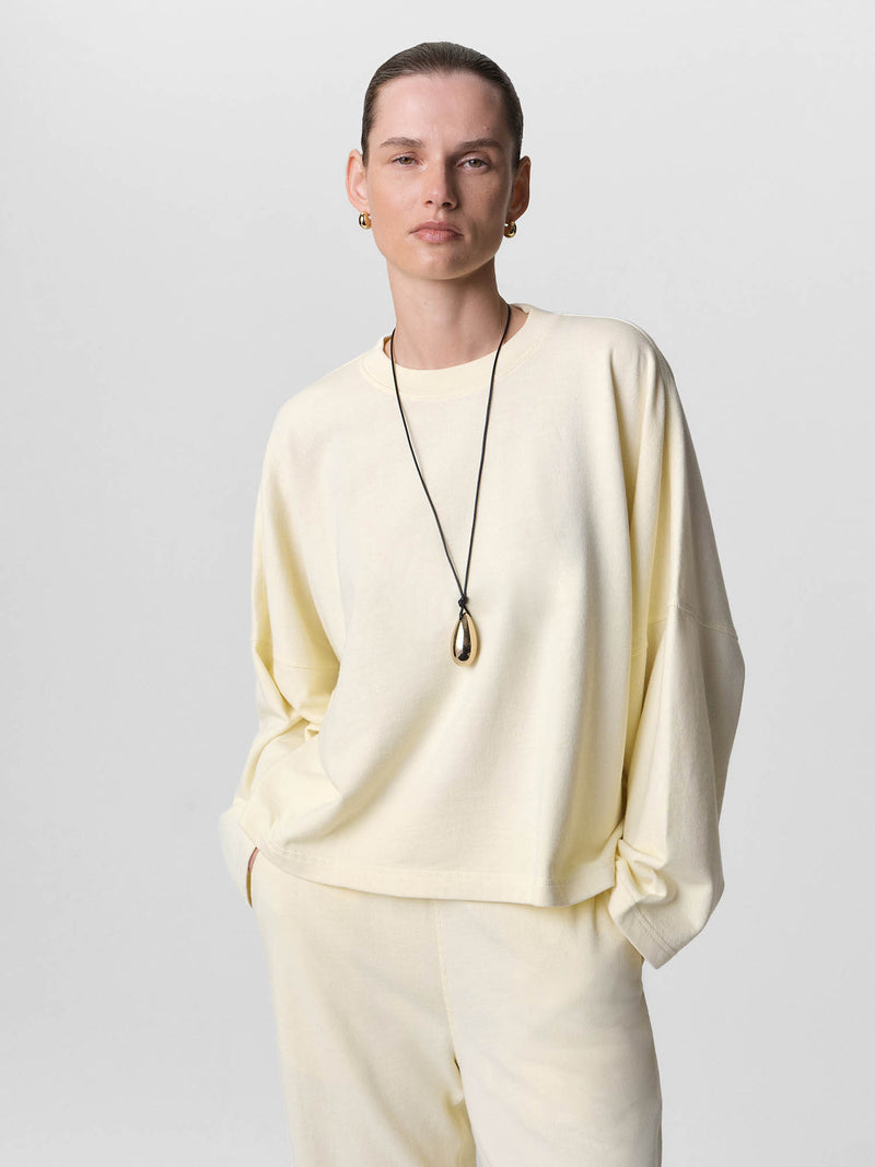 Organic Lightweight Terry Oversized Sweatshirt