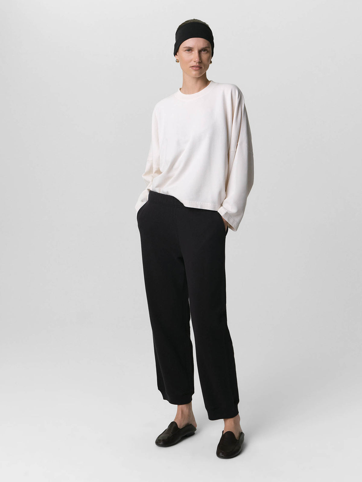 Organic Lightweight Terry Oversized Sweatshirt-Sweatshirts-MATE the Label-BONE-XS-MATE the Label