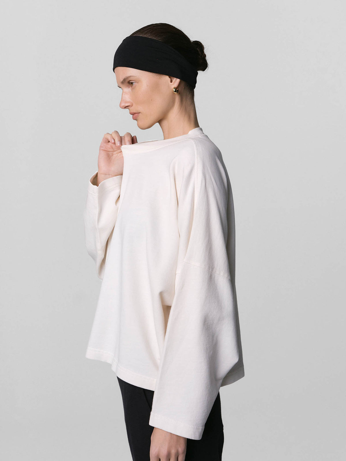Organic Lightweight Terry Oversized Sweatshirt-Sweatshirts-MATE the Label-BONE-XS-MATE the Label