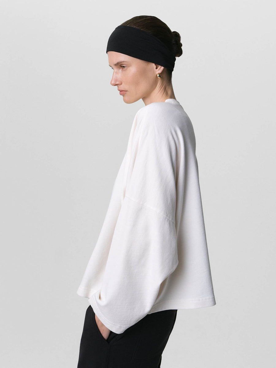 Organic Lightweight Terry Oversized Sweatshirt-Sweatshirts-MATE the Label-BONE-XS-MATE the Label