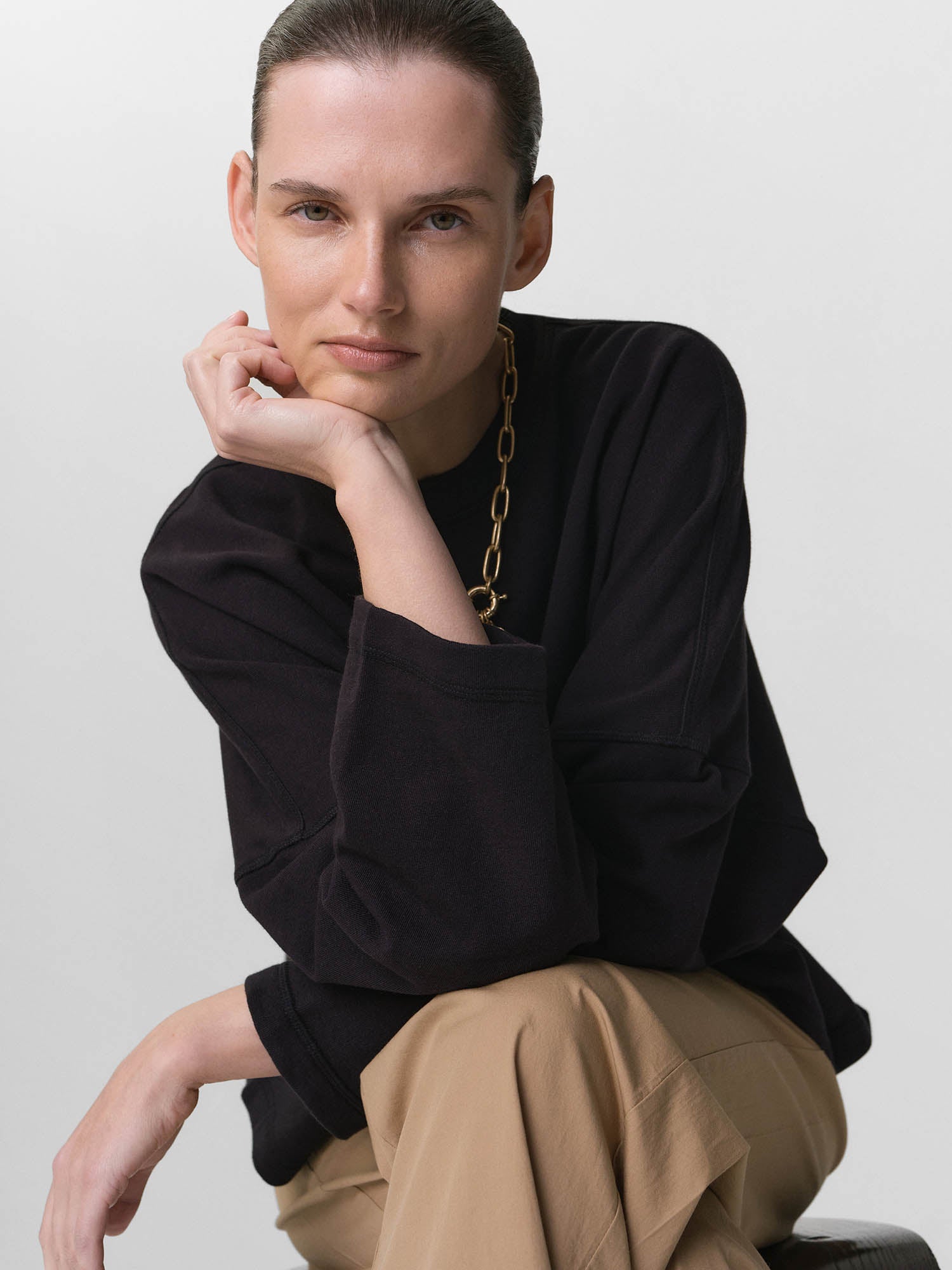 Organic Lightweight Terry Oversized Sweatshirt