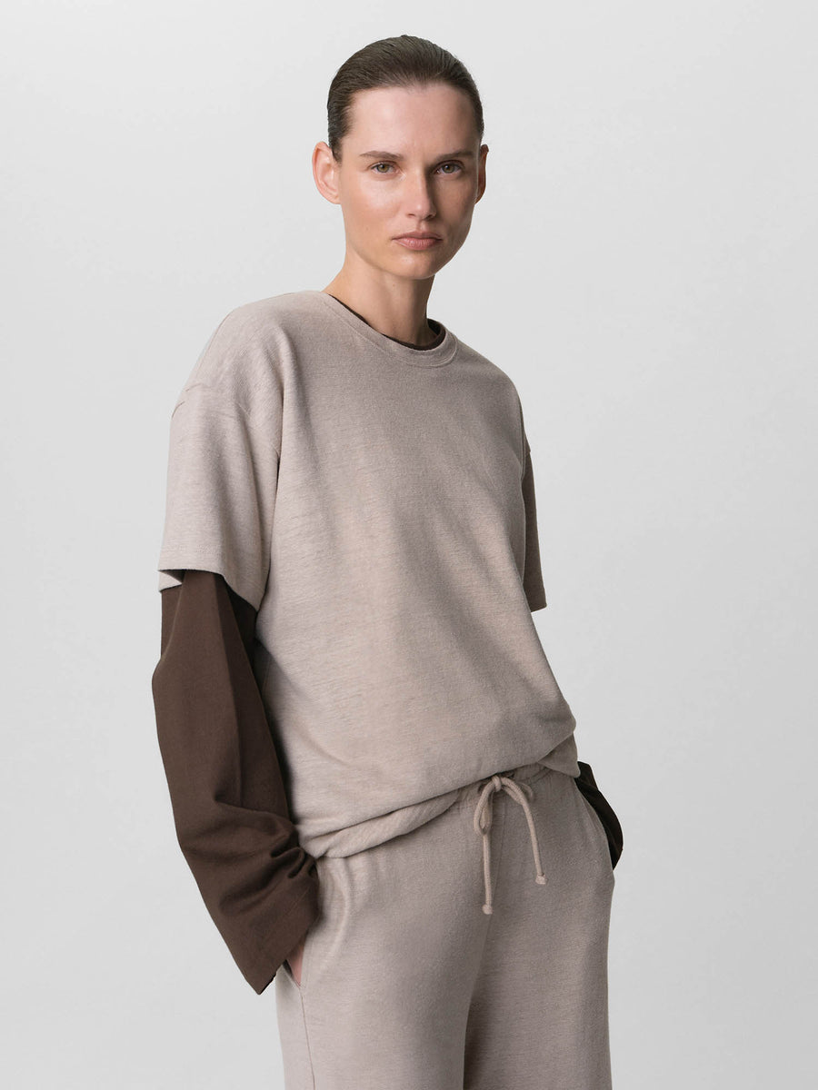 Regenerative Hemp Boyfriend Tee-Tees-MATE the Label-MOONSTONE-XS-MATE the Label