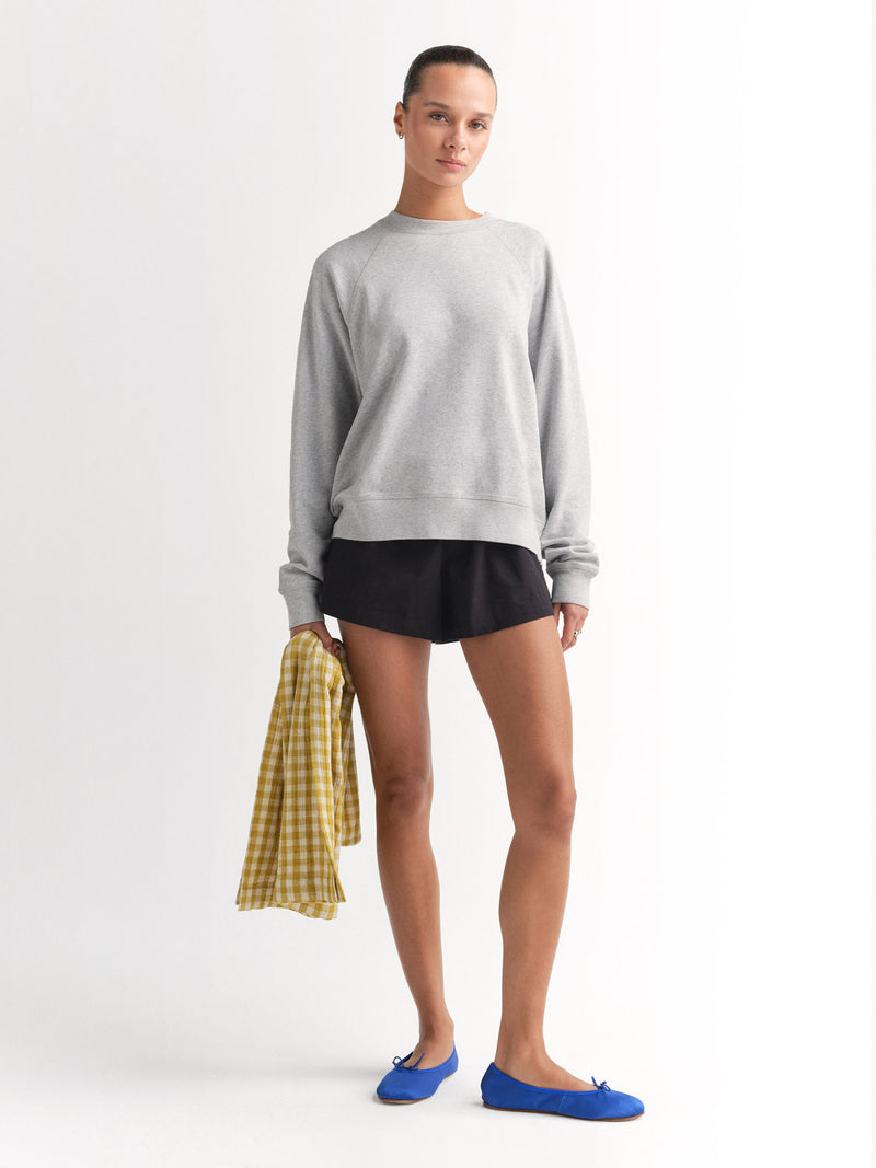 Organic Lightweight Terry Raglan Sweatshirt