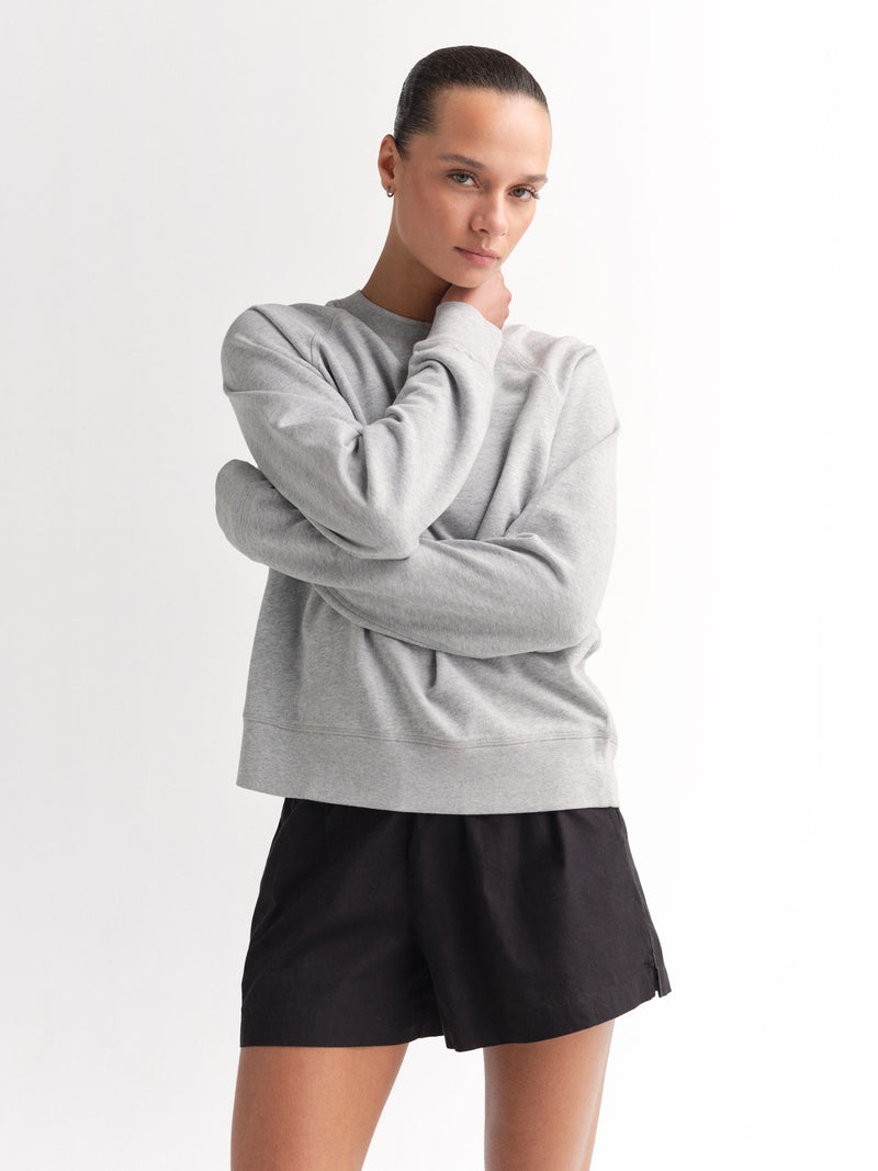 Organic Lightweight Terry Raglan Sweatshirt