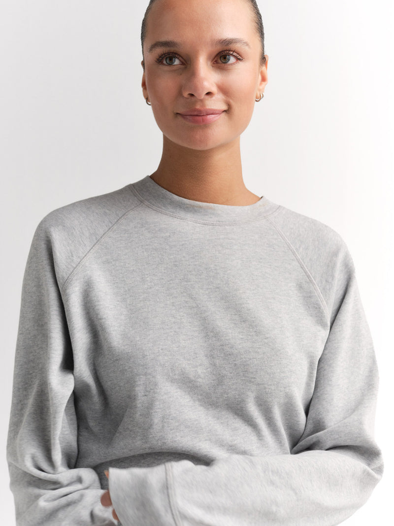 Organic Lightweight Terry Raglan Sweatshirt