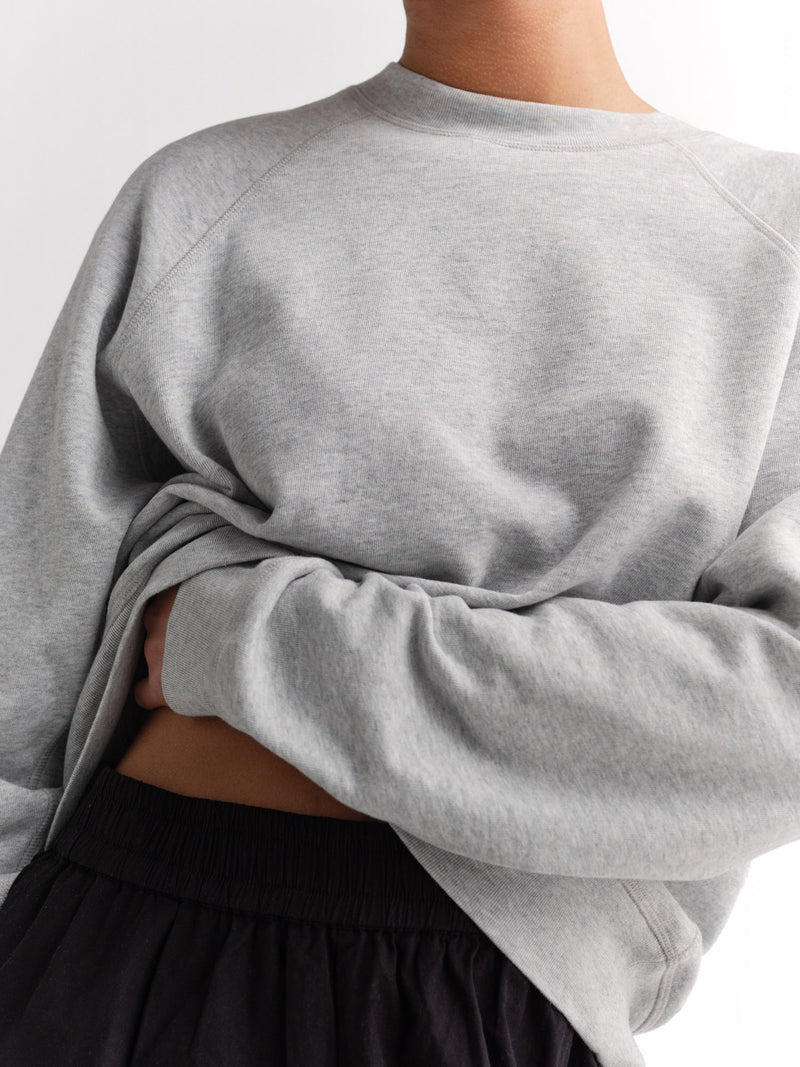 Organic Lightweight Terry Raglan Sweatshirt