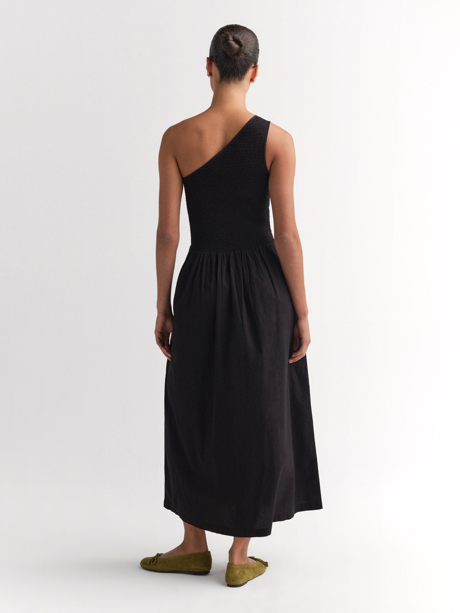 Organic Poplin Asymmetrical Dress MATE The Label