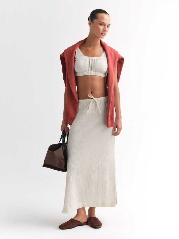Organic Gauze Cropped Top