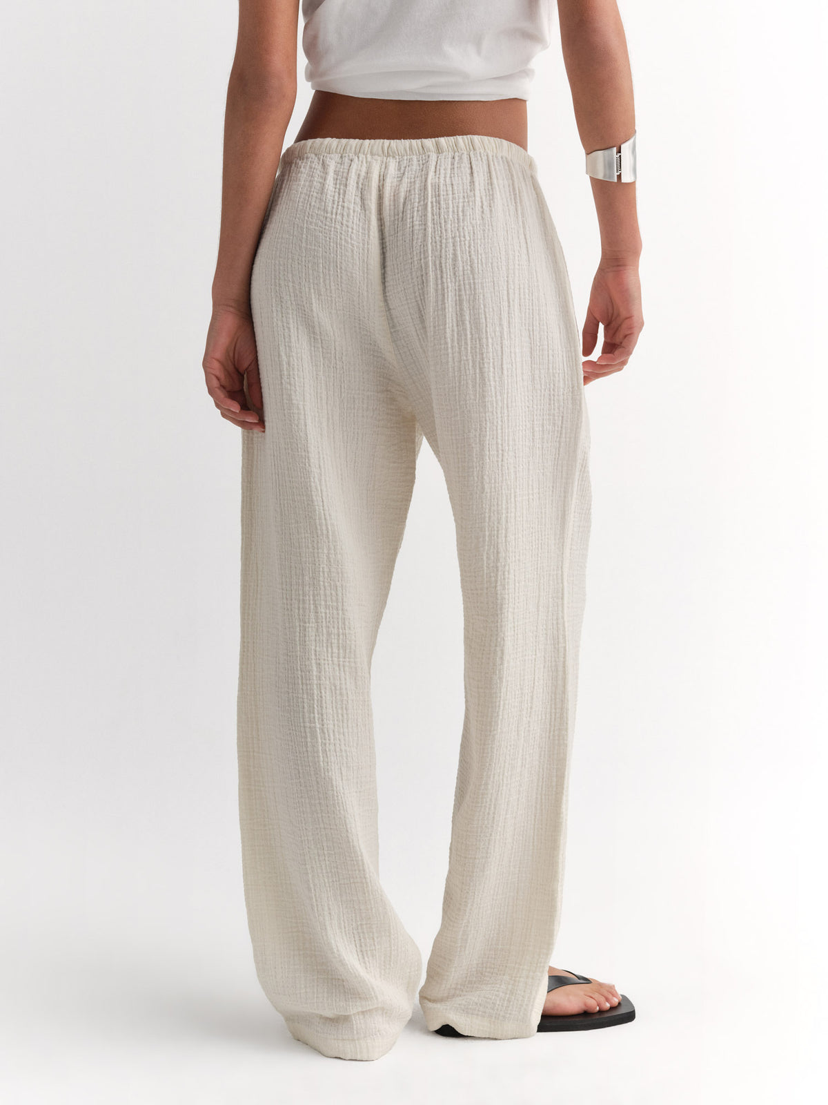 Organic Gauze Essential Pant-Pant-MATE the Label-BONE-XS-MATE the Label