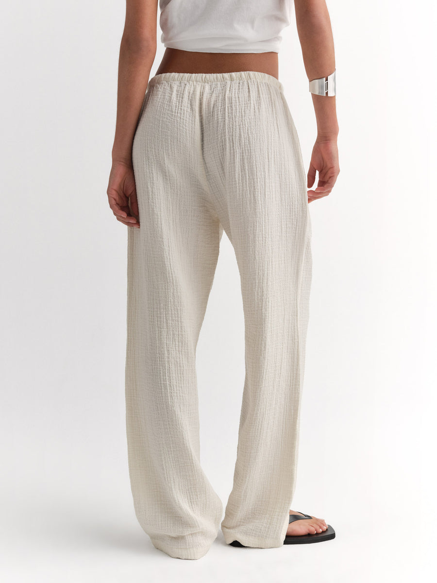 Organic Gauze Essential Pant-Pant-MATE the Label-BONE-XS-MATE the Label