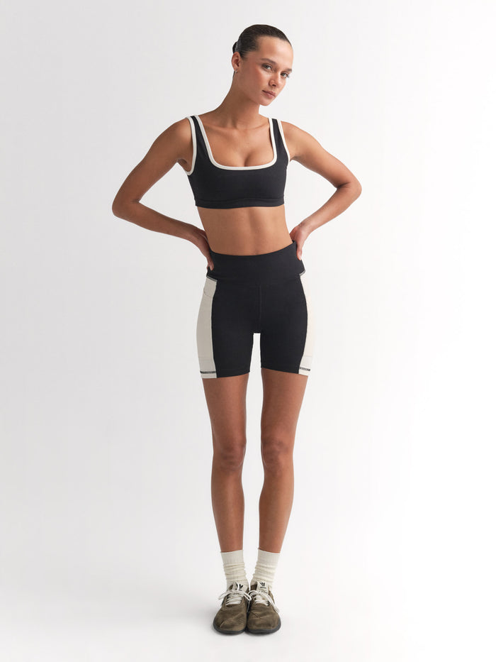 Organic Stretch Contrast Biker Short