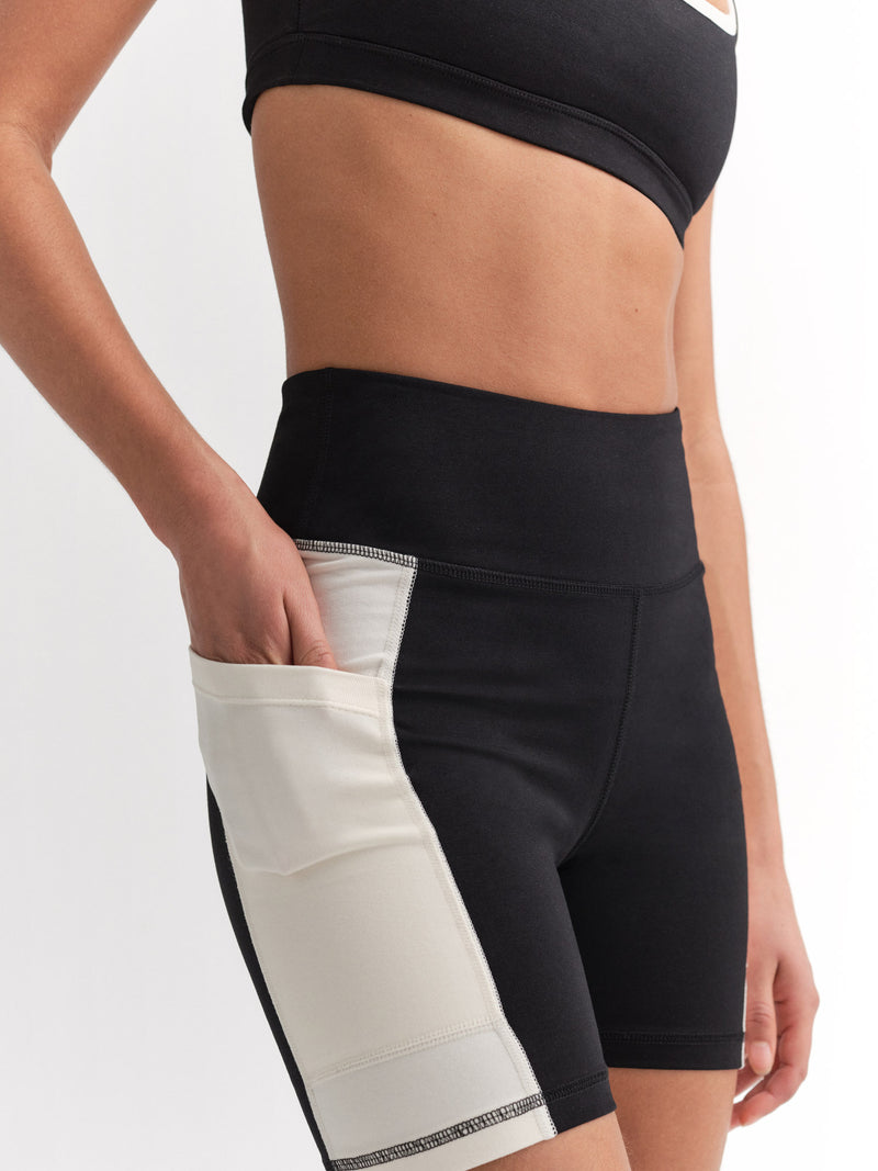 Organic Stretch Contrast Biker Short