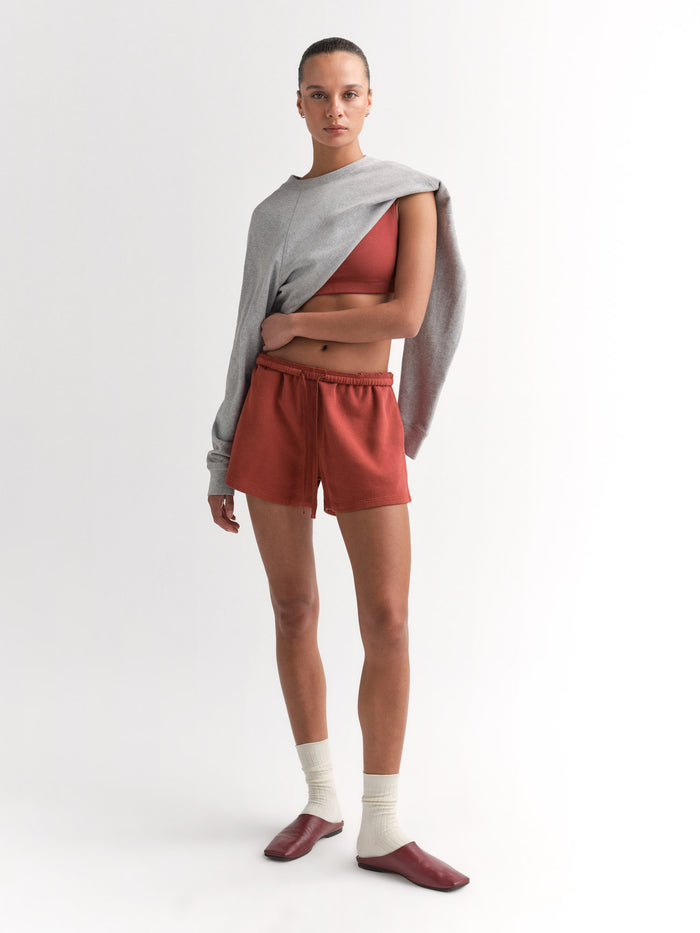 Organic Lightweight Terry Track Shorts