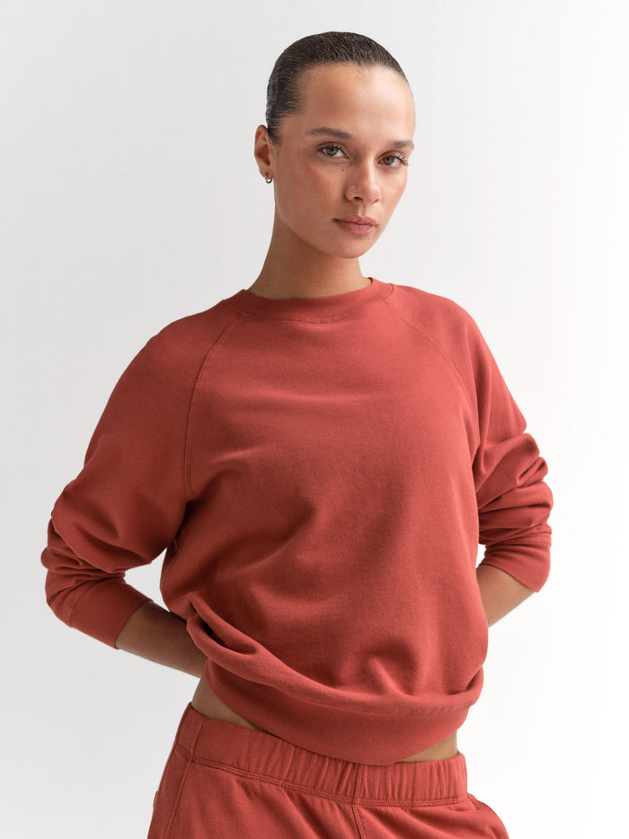 Organic Lightweight Terry Raglan Sweatshirt