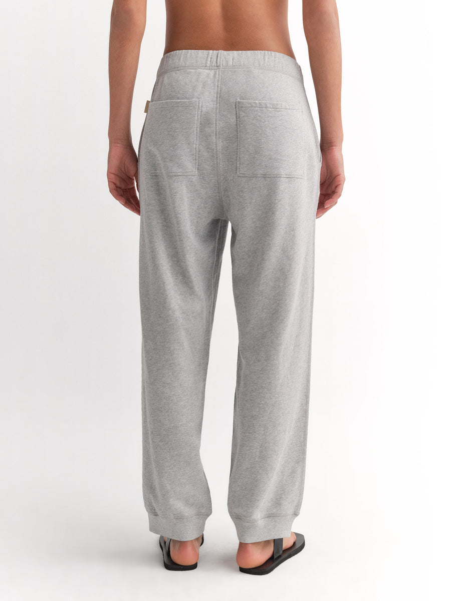Organic Lightweight Terry Sweatpants-Sweatpants-MATE the Label-HEATHER GREY-XS-MATE the Label