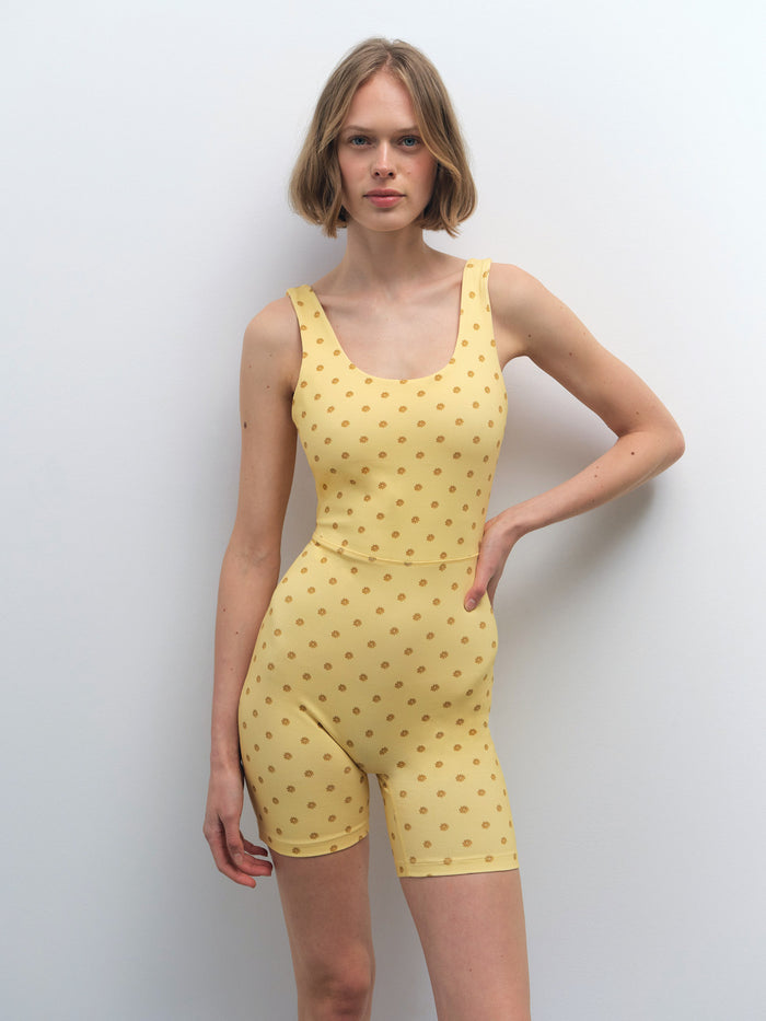 Organic Stretch Printed Unitard