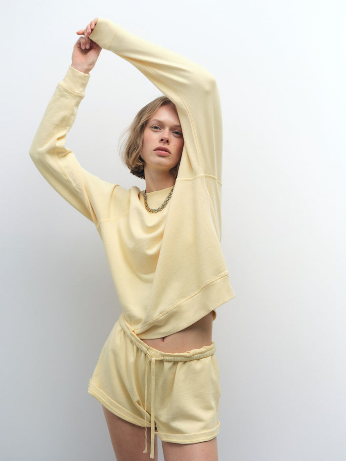 Organic Lightweight Terry Raglan Sweatshirt
